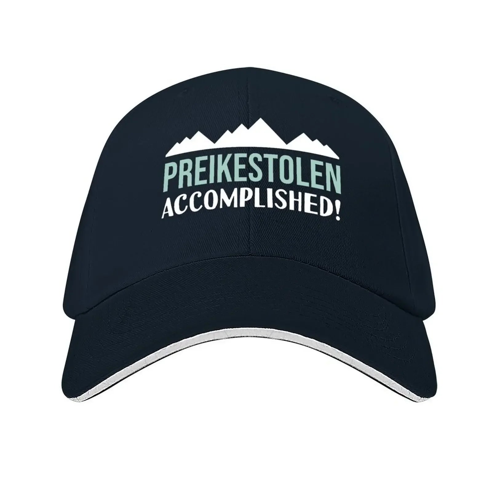 Preikestolen Accomplished Hiking In Norway The Pulpit Rock souvenir Baseball Cap Luxury Man Hat Golf Hat Man Men Women's