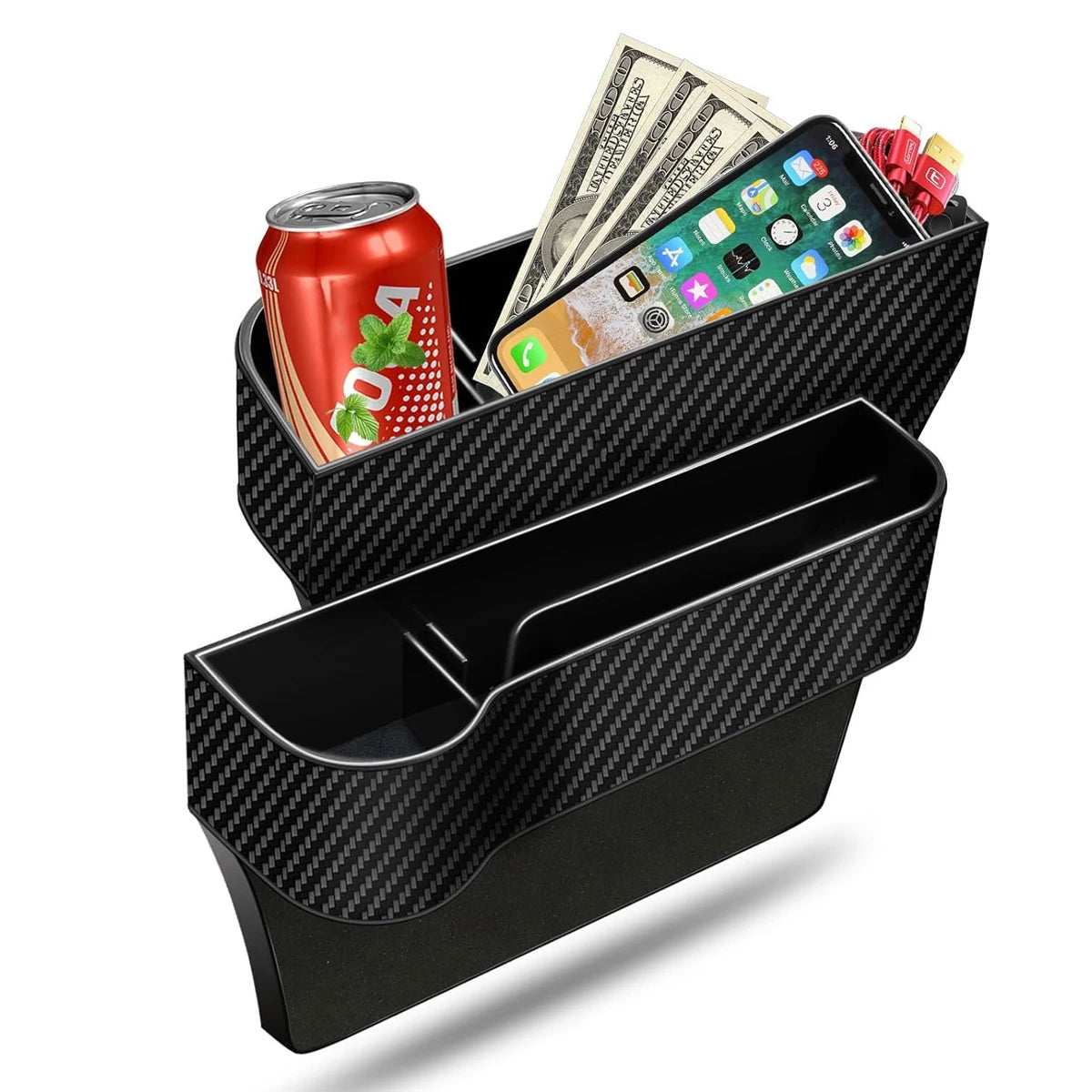 Car seat gap storage box, multi-functional car seat storage box, can store mobile phones, keys, and car utility accessories - Madeinsea©