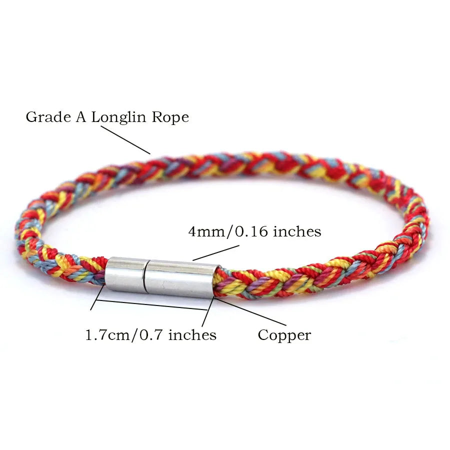 5 Colors Grade A Ruyi Dragon Scale Rope Bracelet Unisex Handmade Braided Ethnic Lucky String Braslet Bangle Friendship Braclet