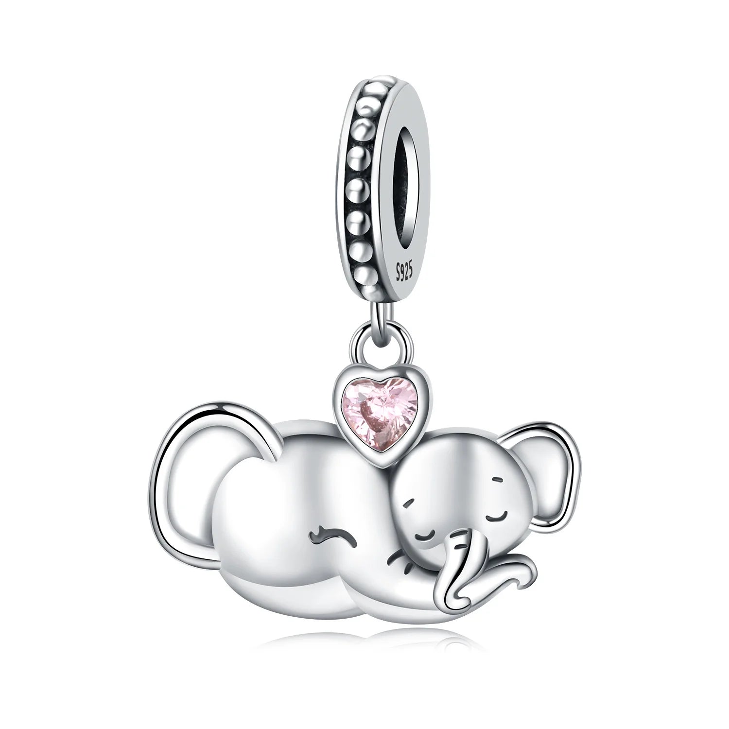 PANPOKI 925 Sterling Silver Cute Panda Animals Beads Original Pendants Bracelet Charm Jewelry Party DIY Trendy Gifts