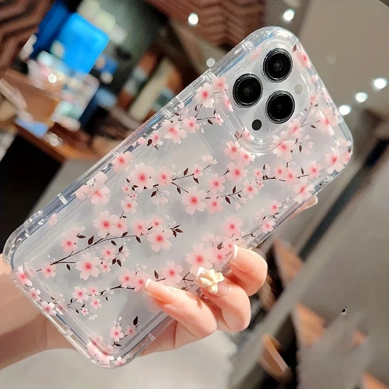 Flower Plants Soft Clear Case For Xiaomi Mi 14 13 13T 12 11 Lite 5G Mi 12T Pro Case For Poco F5 X6 X3 Pro Shockproof Cover