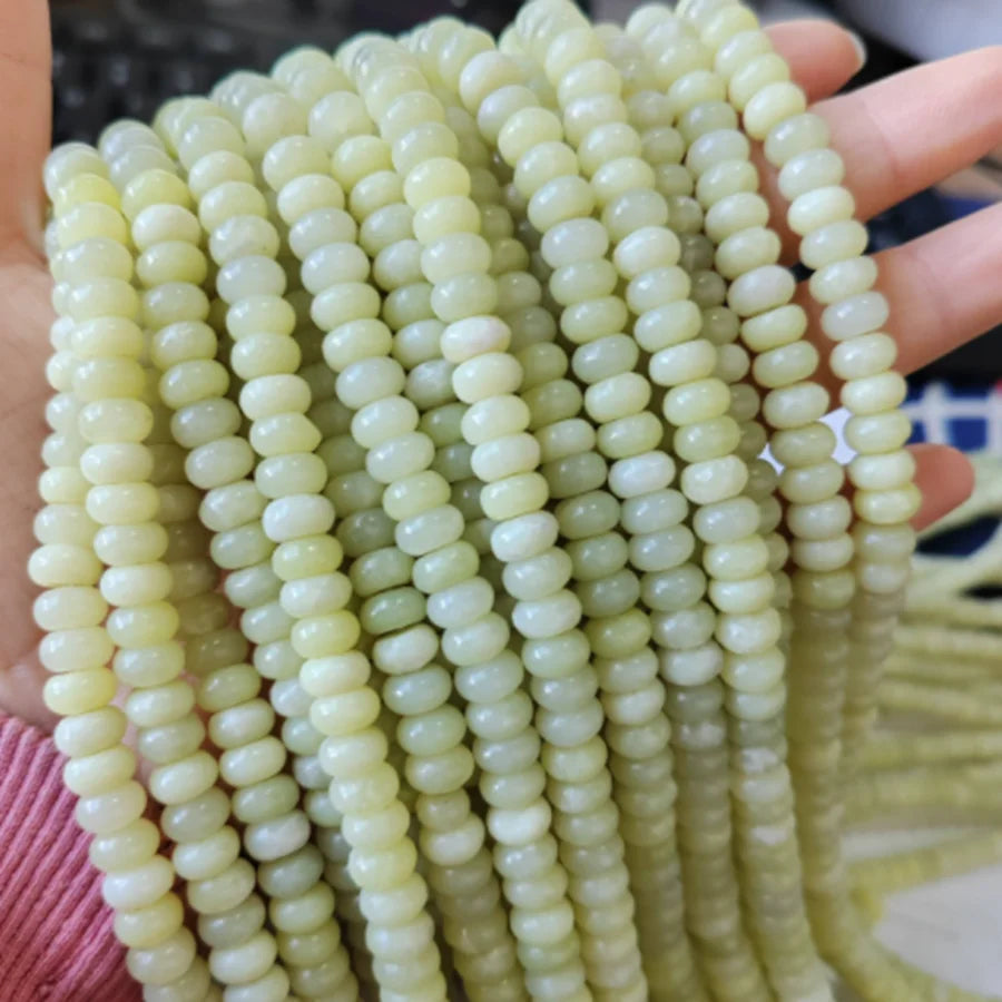 4X6MM/5X8MM Natural Stone Abacus Beads Rondelle Shape Lapis  Jaspers Jades Amazonite Bead For Jewelry Making Bracelet DIY 15.5"