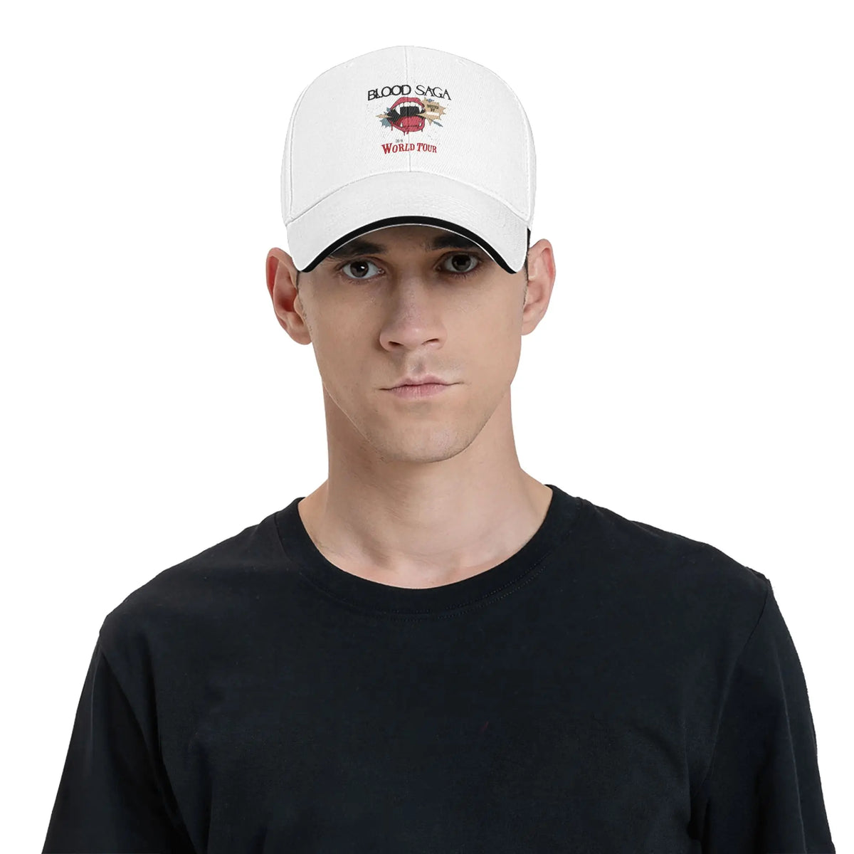 Summer Casual Baseball Cap 2026 Blood Saga World Tour Running Hippie Trucker Hat For Men Women Street Style Snapback Cap