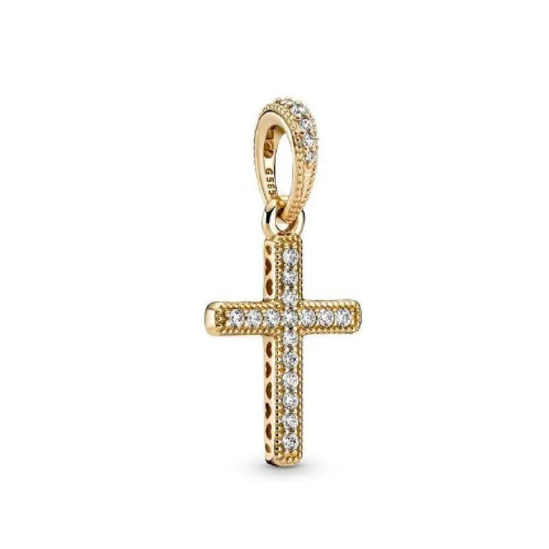 Fine religion series 925 Silver Jesus Bible Diy Bead cross Pendant Fit Original Bracelet Trinket Jewelry Figure Buddha Charm