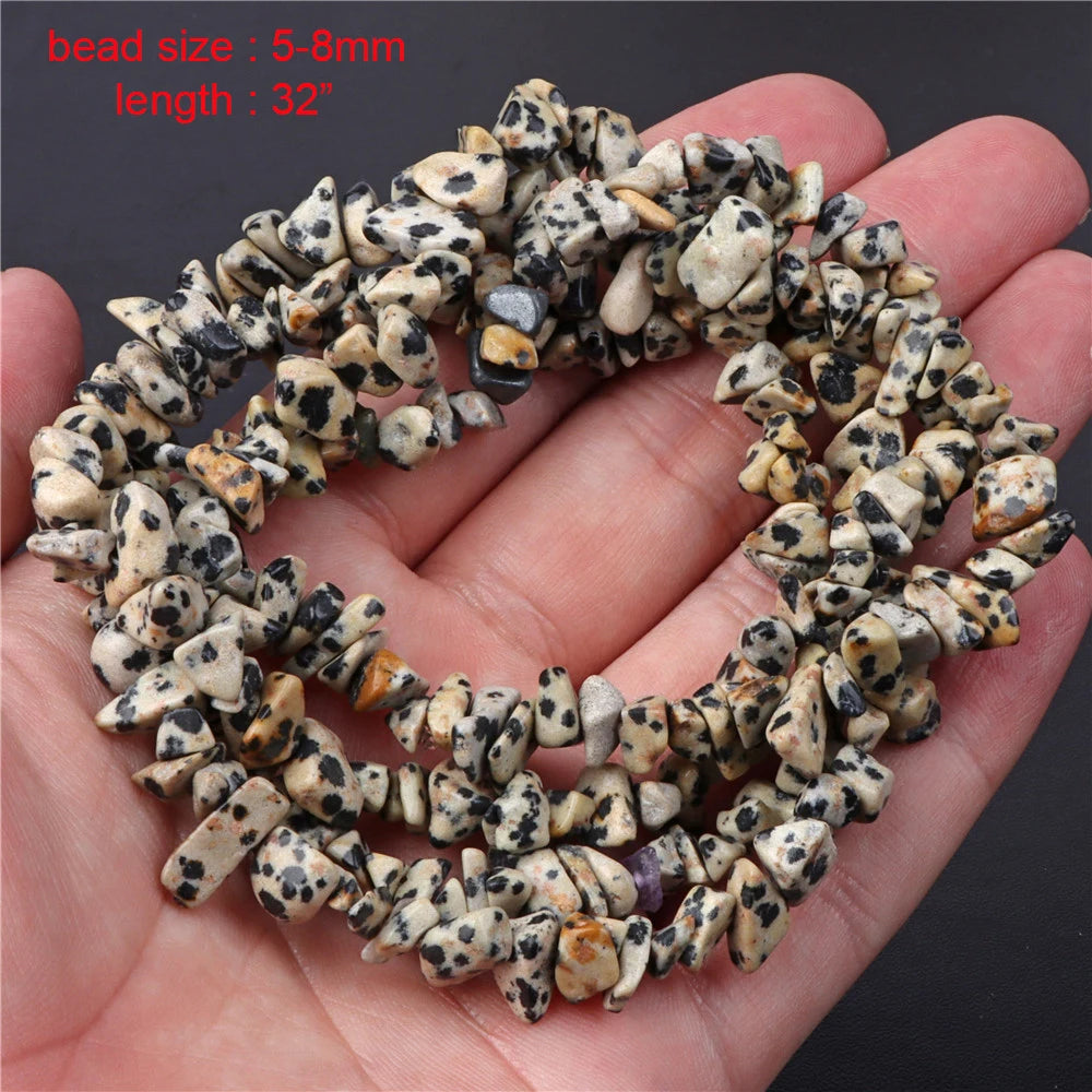 New Arrival Dalmation Jaspers Stone Bead Natural Spotted Stone Various Shape Loose Spacer Beads DIY Handmade Jewelry Accessories