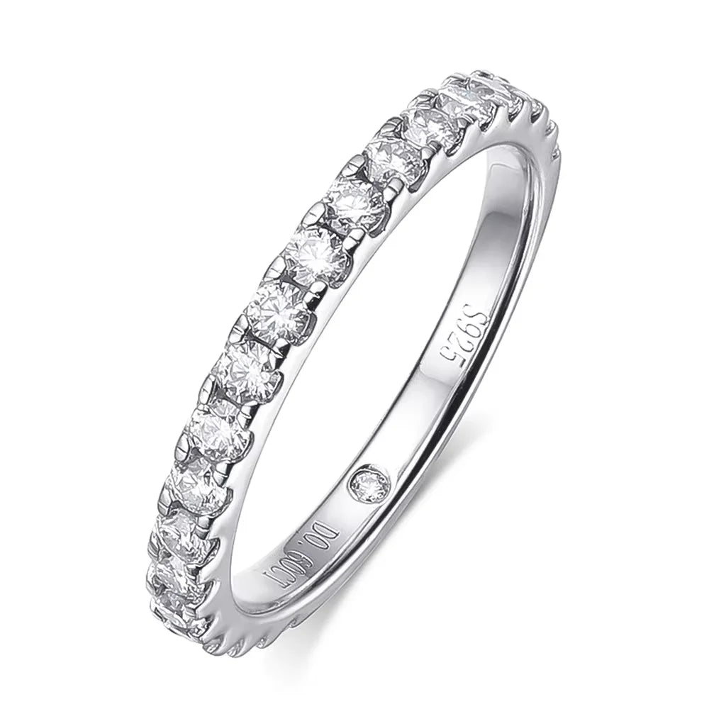 Serenity 5ct D Color Big Moissanite Diamond Rings Set for Women Man Wedding Bridal 925 Sterling Silver Row Ring Anniversary Gift - Madeinsea©