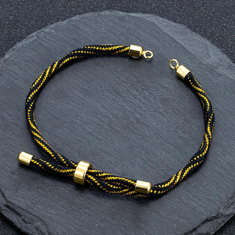 MKENDN Half Finished Adjustable Cord Bracelet DIY Bracelet Silk Cord Accessories  Bracelet Findings Craft