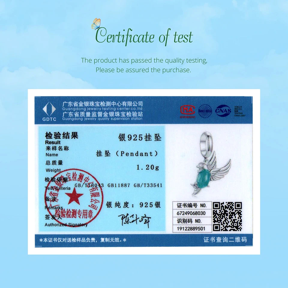 BAMOER Solid 925 Sterling Silver Natural Jade Butterfly Bee Bird Charm Pendant fit Original Bracelet DIY Jewelry Accessories