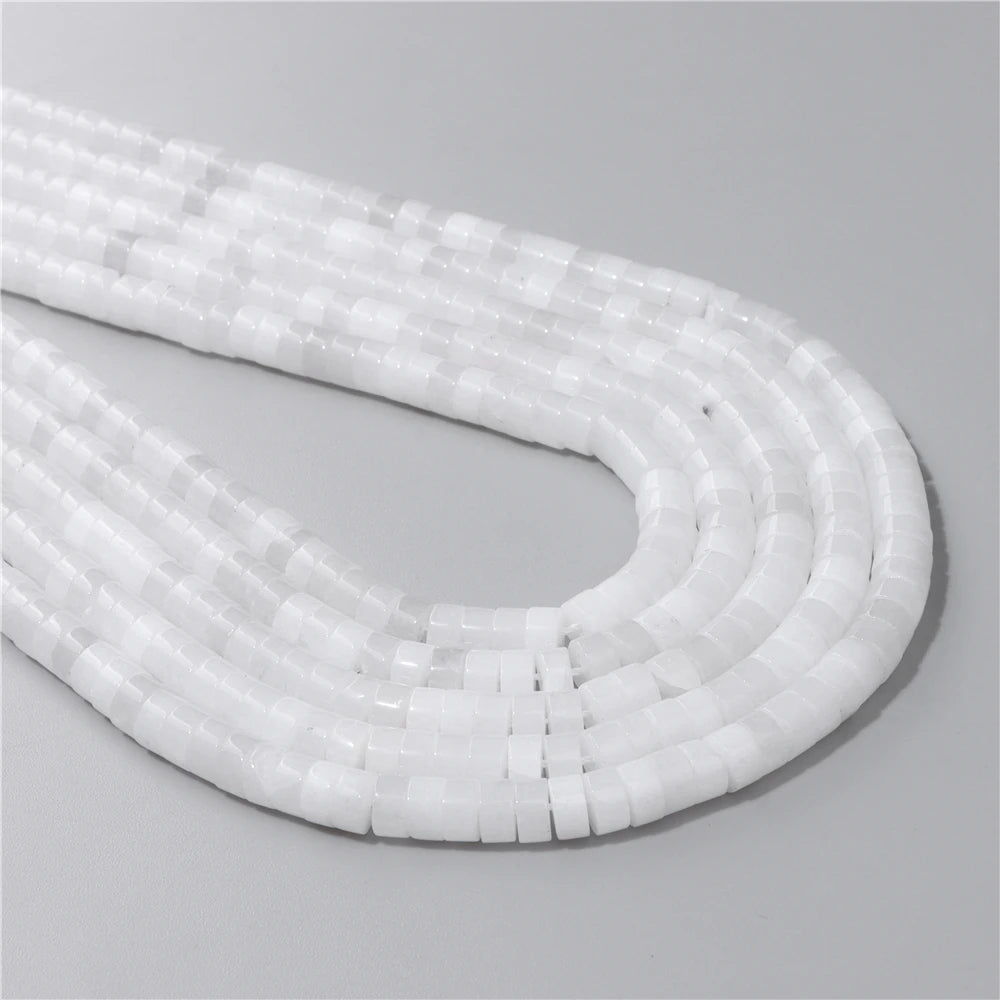 Natural Flat Round Disc Beads 6x3mm Sea Sediment Amethysts Rondelle Spacer Stone Bead For Jewelry Making DIY Bracelet Earrings