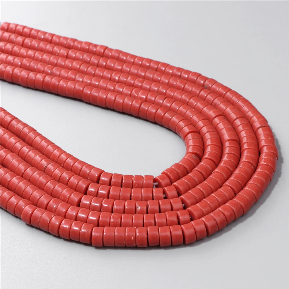 Natural Flat Round Disc Beads 6x3mm Sea Sediment Amethysts Rondelle Spacer Stone Bead For Jewelry Making DIY Bracelet Earrings