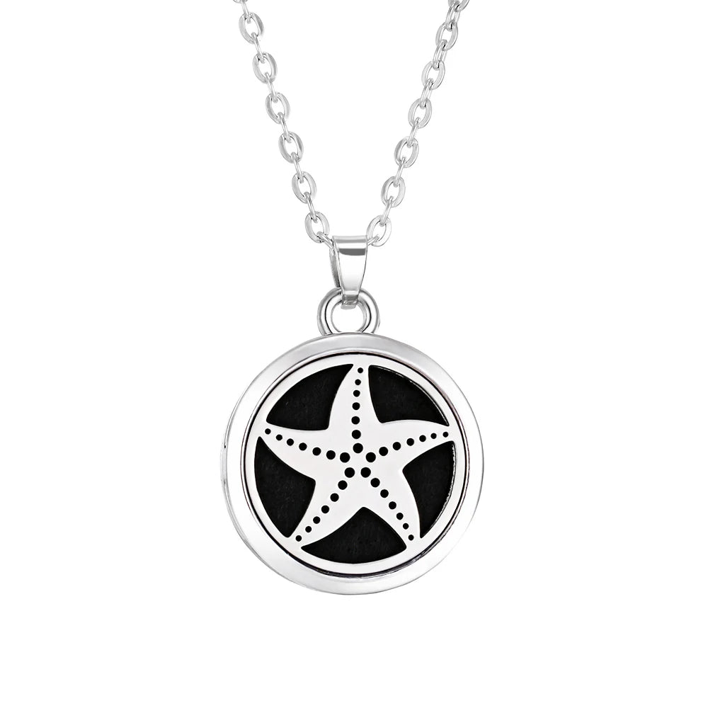 Tree of Life Aromatherapy Necklace Perfume Essential Oil Diffuser Alloy Stainless Steel  Locket Pendant Aroma Diffuser Necklace - Madeinsea©