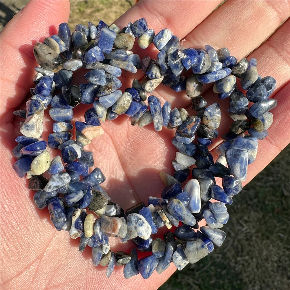 5-8mm Natural Blue Moonstone Beads White Cat Eye Crystals Opal Stone Loose Bead For Jewelry Making DIY Necklace Bracelet Rings