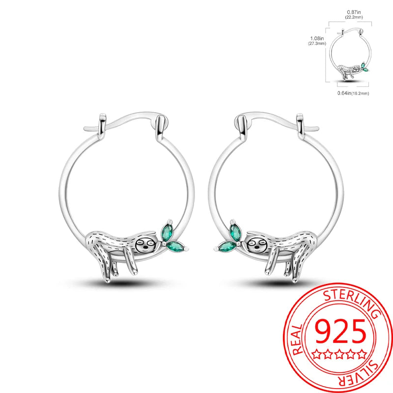 Hot Sale Bee Earrings For Girl Lovely Yellow Black Dancing Bee Happy S925 Hoop Earrings Birthday Gift Silver Jewelry