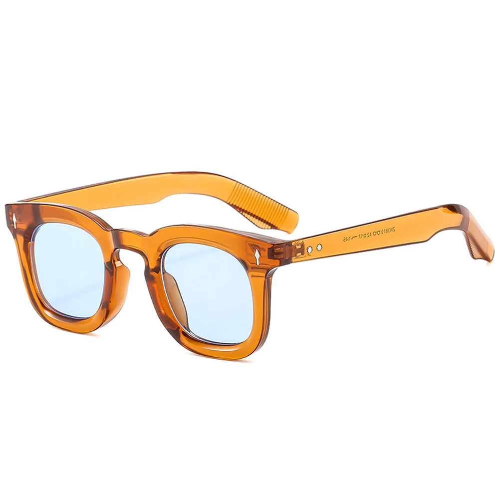 2025 neue Luxus Marke Design Mode Kleine Runde Sonnenbrille Frauen Retro Nieten Candy Farbe Shades Männer Y2K Punk Sonnenbrille UV400