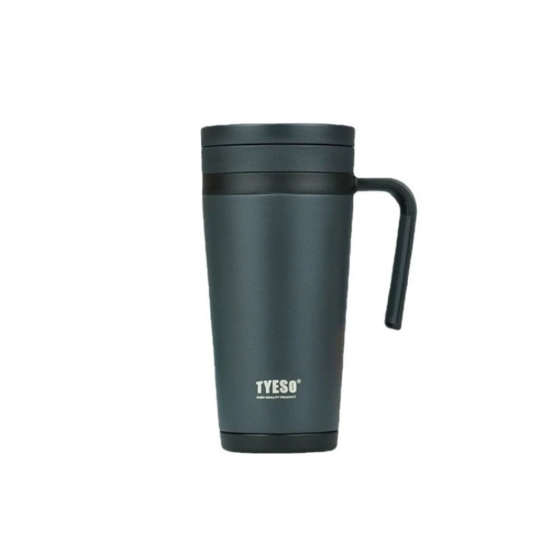 Tyeso Stainless Steel Insulation Cup coffee bottle Vacuum Insulation water bottle Office Home Thermal Mug With Handle 500ML