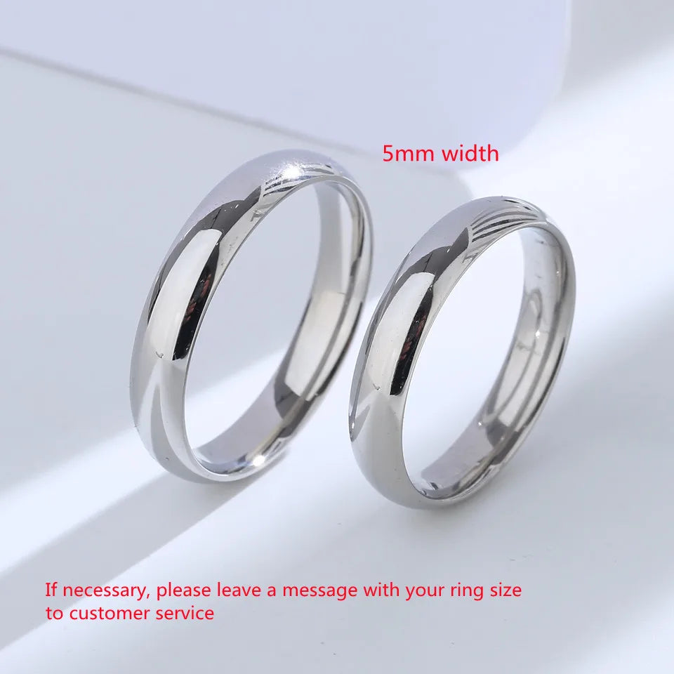 Buyee 925 Sterling Silber Paar Ring Sets Leichte Einfache Große Größe Ring für Frau Mann Klassische Mode Hochzeit Edlen Schmuck Kreis