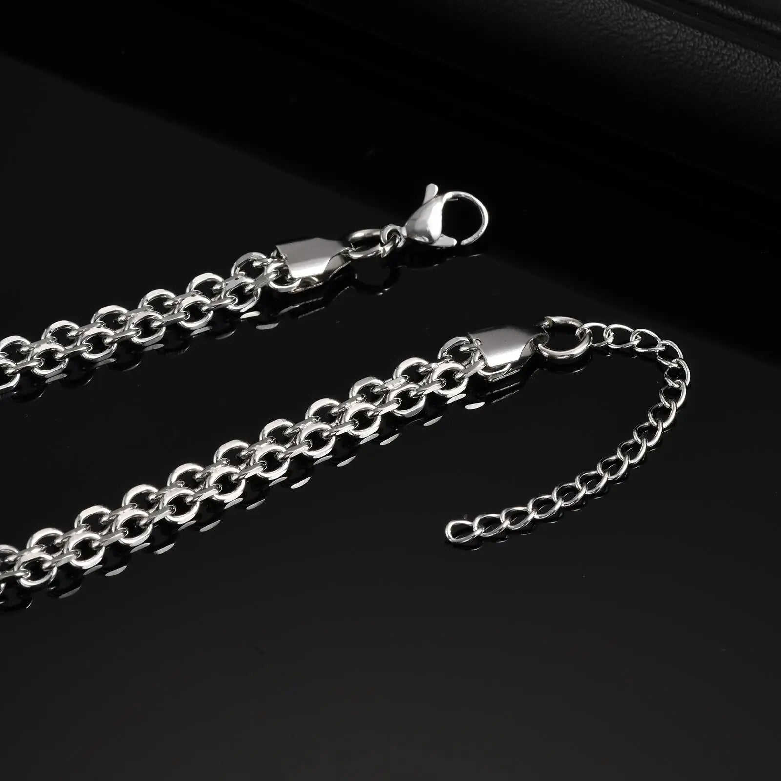Vnox Never Fade 2025 New Handmade Link Chain Bracelets, Simple Fashion Unisex Chain Wristband, Adjustabel Men Women Jewelry