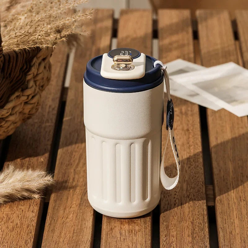 LED Temperature Displayed Stainless Steel Thermo Water Cup Coffee Cup Keep Cold and Heat Thermal Mug Traveling Vacuum Flask