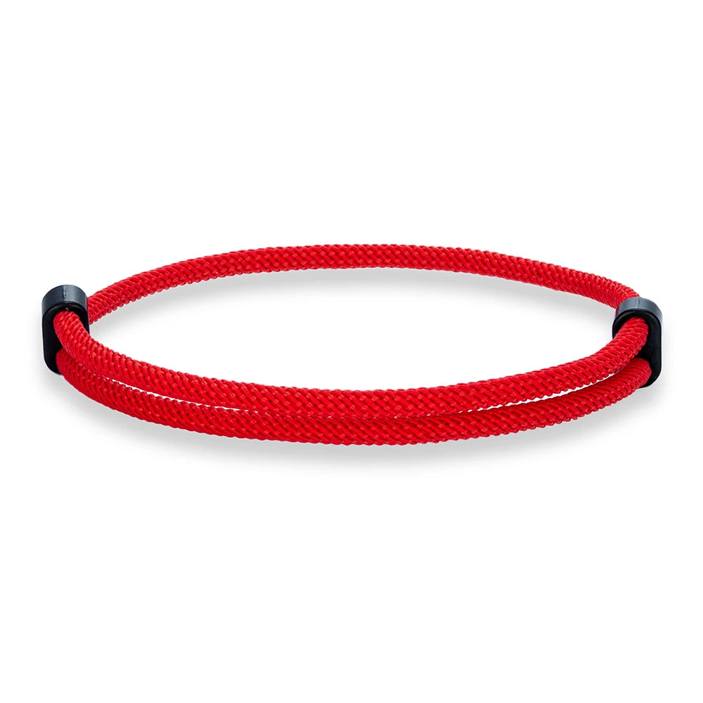 MKENDN Minimalist 3MM Thread Bracelet Mens Women Adjustable Red Braslet For Lovers Distance Couple Brazalete Yoga Meditation