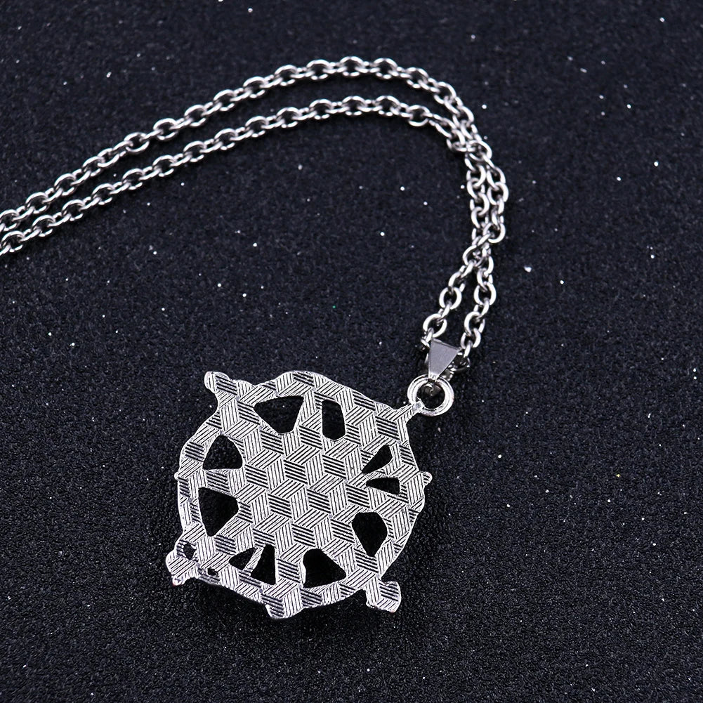 Vintage Navy Compass Pendant Necklace Silver Color North Star Pendant Punk Direction Amulet Sweater Chain Men Fashion Jewelry