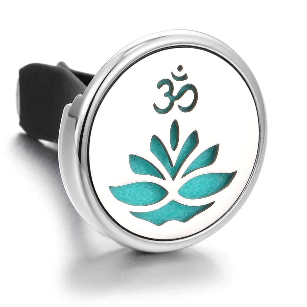 10PCS/LOT Wholesale Car Perfume Diffuser Car Clips Pendants Lockets Perfume Essential Oil Diffuser Aromatherapy Pendant Necklace