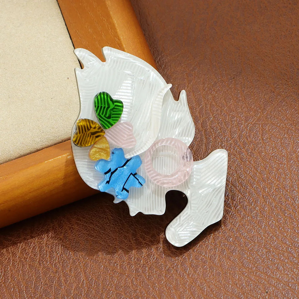 CINDY XIANG New Acrylic Fashion Lady Brooch Beautiful Women Jewelry High Quality