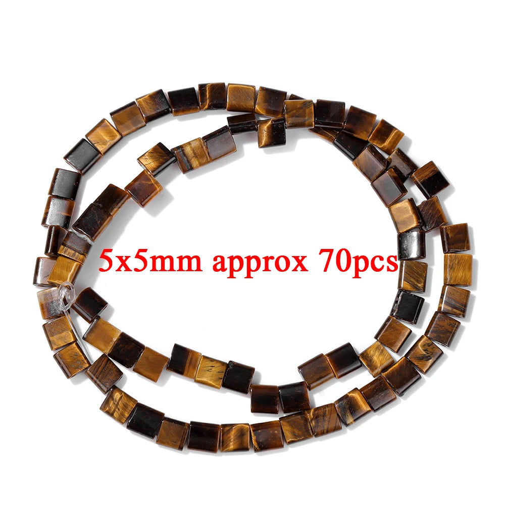 High Quality Yellow Tiger Eye Stone Beads Natural Round Heart Rondelle Cube Irregular Loose Spacer Bead For Jewelry Making DIY