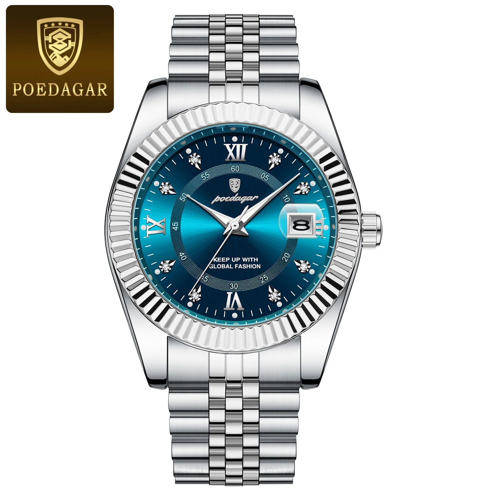 POEDAGAR Luxury Sport Wrist Watch For Man Waterproof Luminous Date Men Watch Quartz Stainless Steel Men's Watches Male Reloj+box - Madeinsea©