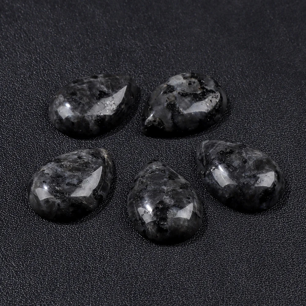 18X25MM Multi-color Natural Stone Cabochon Water Drop Shape Agat Quartz Opal Cabochons Stone For Jewelry Making DIY Accessories