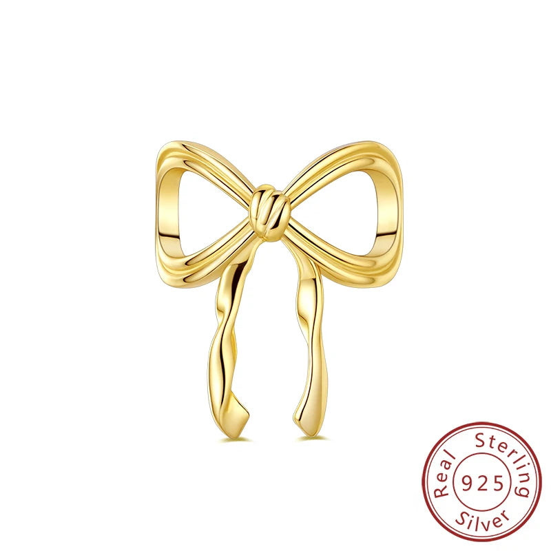 Fit Original 925 Sterling Silver Charms Beads Bows Swan Ballet Princess Pink Charms For Women Fine DIY Birthday Jewelry Gifts