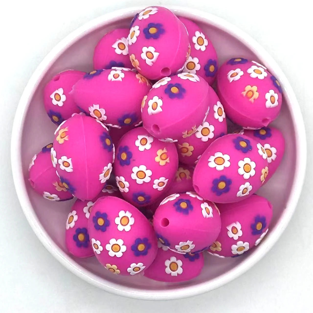 Lot de 5 ou 10 perles focales en silicone 3D de la série Pâques, pour bricolage, colliers, bijoux, stylos, porte-clés, décoration de voiture, chaînes de sacs