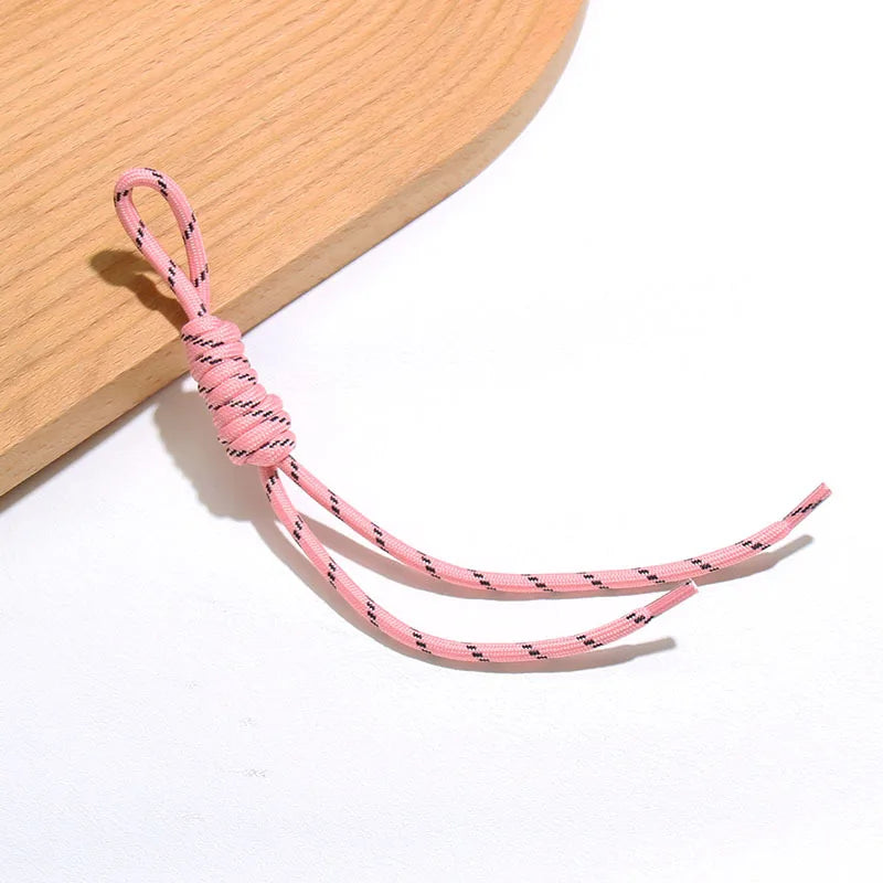 Hot Creative Colorful Braided Lanyard Keychain Bag Pendant Sport Style Bag Charm Ornaments Car Backpack Pendant Accessories Gift