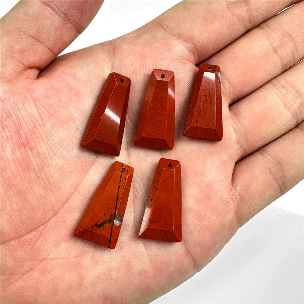 Natural Trapezoid Shape Stone Pendant High Quanlity Amethysts Labradorite Quartzs Charms Bead For Necklace Earrings DIY Handmade - Madeinsea©