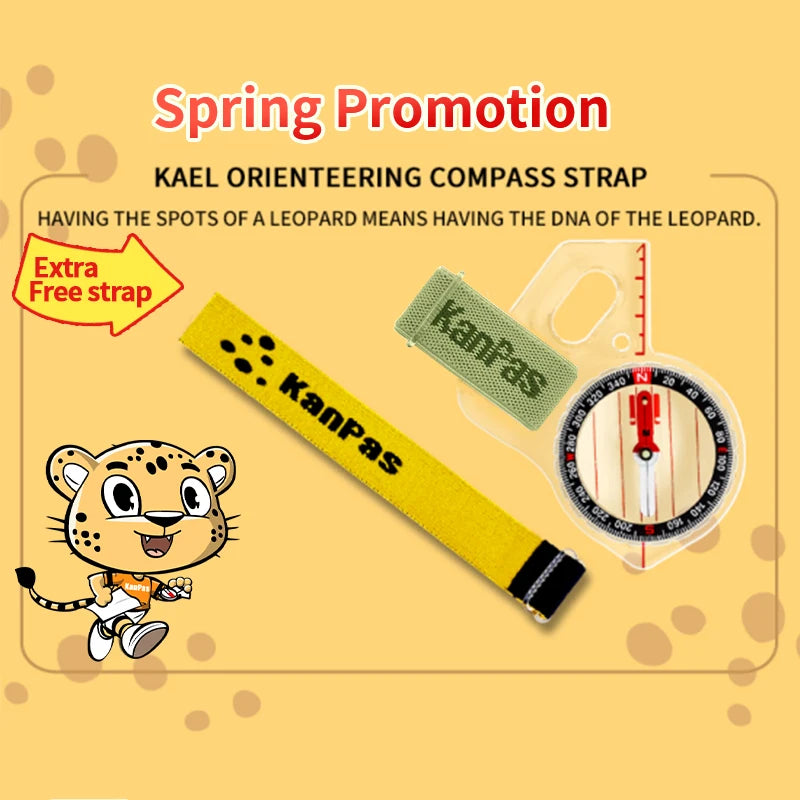 KANPAS Basic and Beginner's Orienteering thumb compass, Orienteering Primary Compass, MA-40-FS, Durable Sport Compass