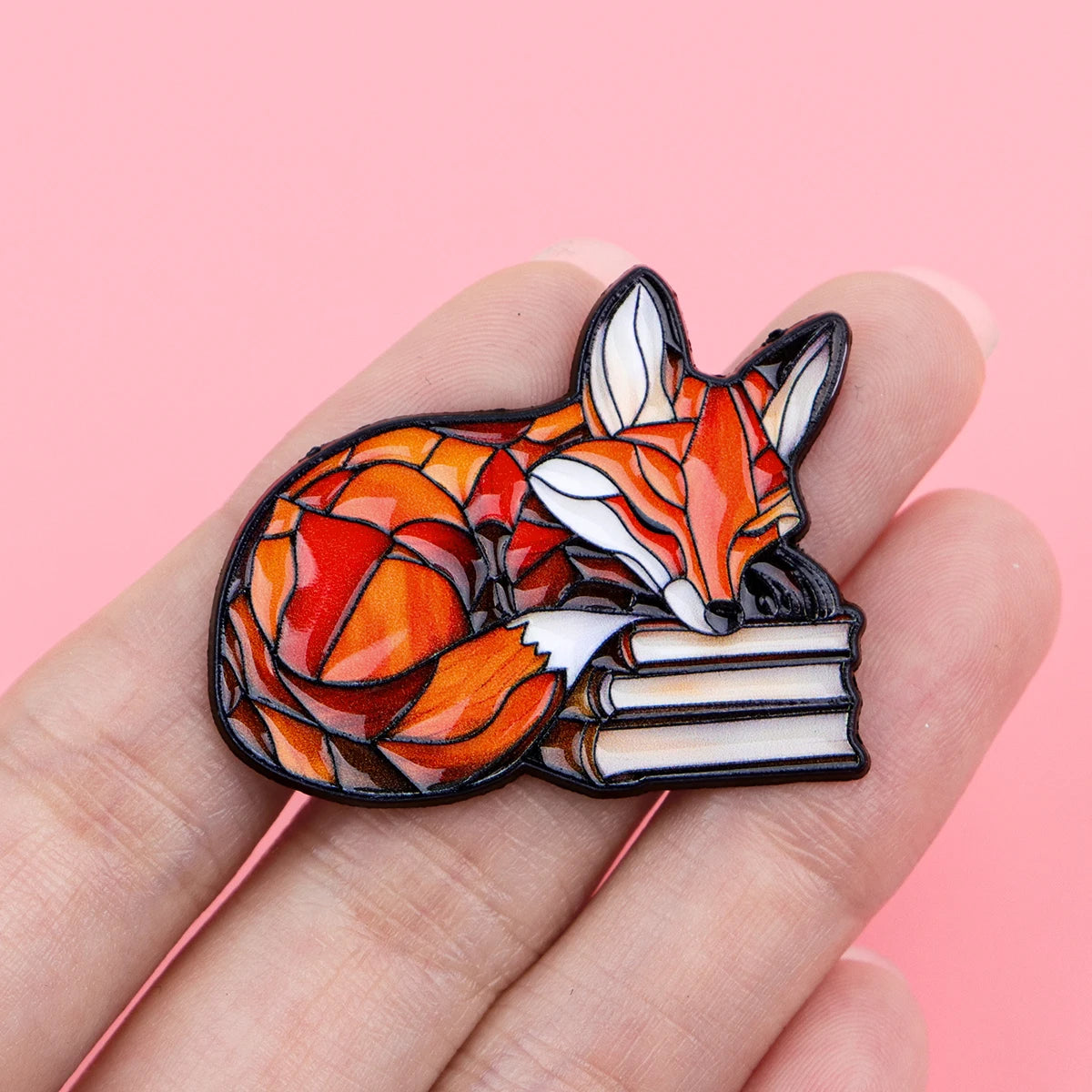 Cute Fox Enamel Pin Book Brooches Lapel Pins Cartoon Badge on Backpack Clothing Accessories Animal Jewelry Friends Gifts - Madeinsea©