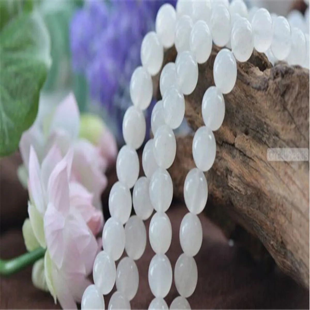 Genuine Natural Selenite Stone Near-round Semi-precious Loose Beads for Bracelet Necklace Diy Jewelry Making Accessories