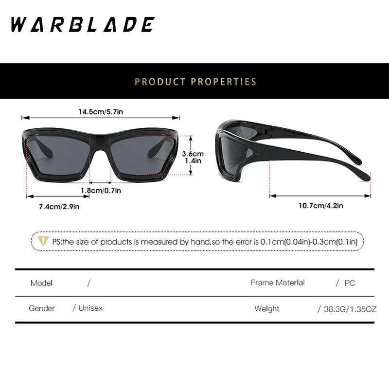 Fashion Oversized Cat Eye Sunglasses Men Women Y2K Punk 2025 New Luxury Brand Irregular Outdoor Sports Cycling Sun Glasses UV400