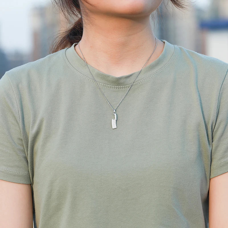Top Quality Unisex Moissanite Star Pendant Necklace 925 Fashion For Women Hip Hop Jewelry