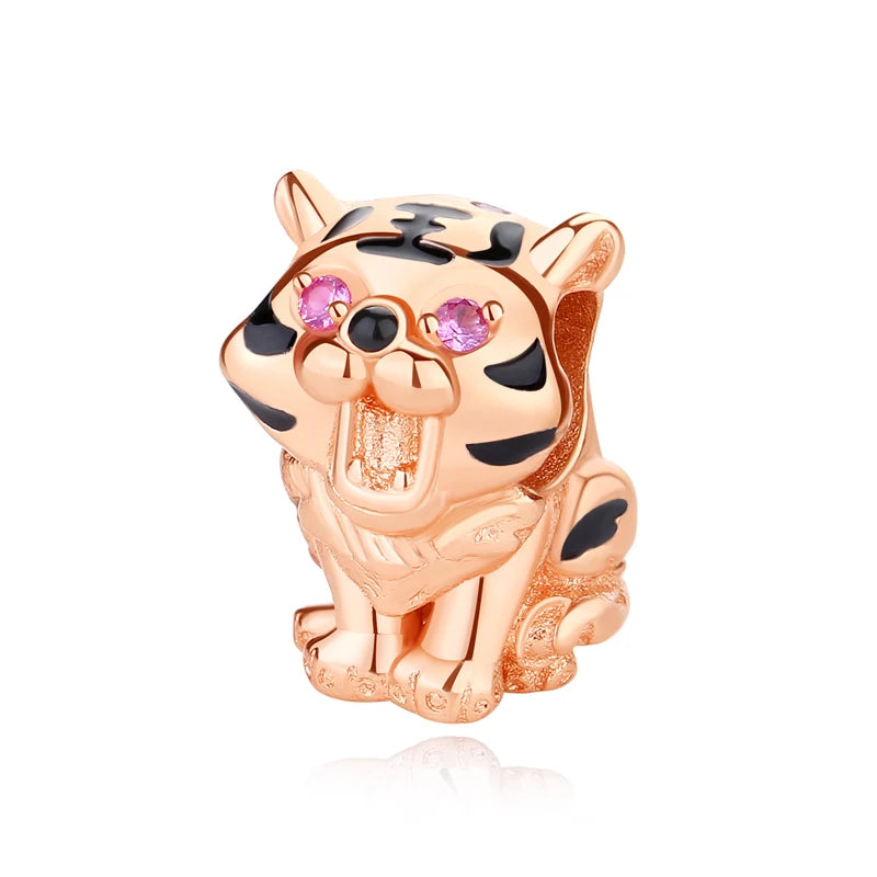 925 Sterling Silver Charms Beads Original Japanese Doll Fortune Cat Charm Fit Brand Bracelets Bangles DIY Jewelry For Women