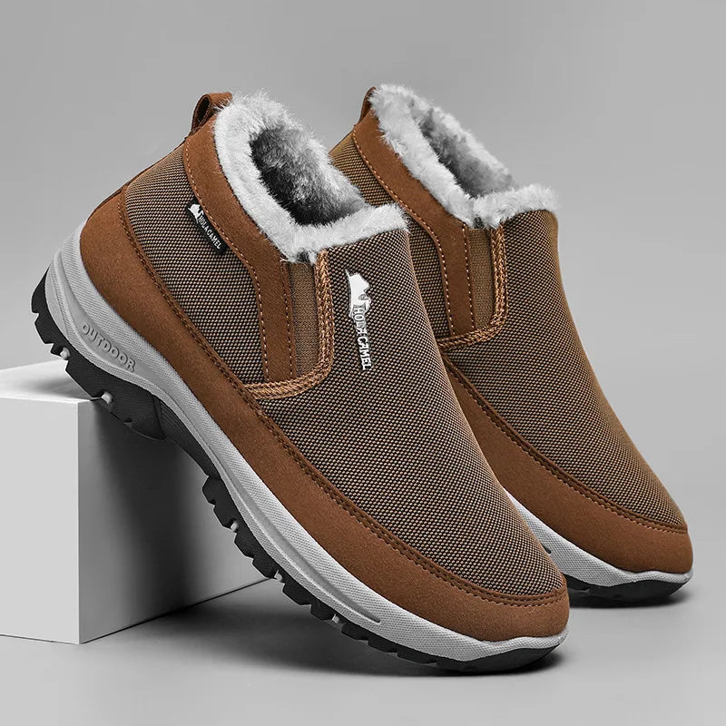 Men's Casual Shoes Classic Loafers Anti-slip Soft Sole Comfortable Men's Leather Sneakers Non-slip Retro Driving Shoes Plus Size