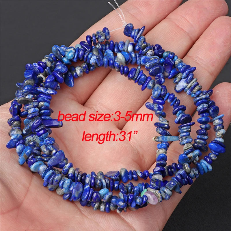 45 Styles Natural Lapis Lazuli Beads Blue Round Rondelle Faceted Loose Spacer Stone Bead For Jewelry Making Accessories Supplies