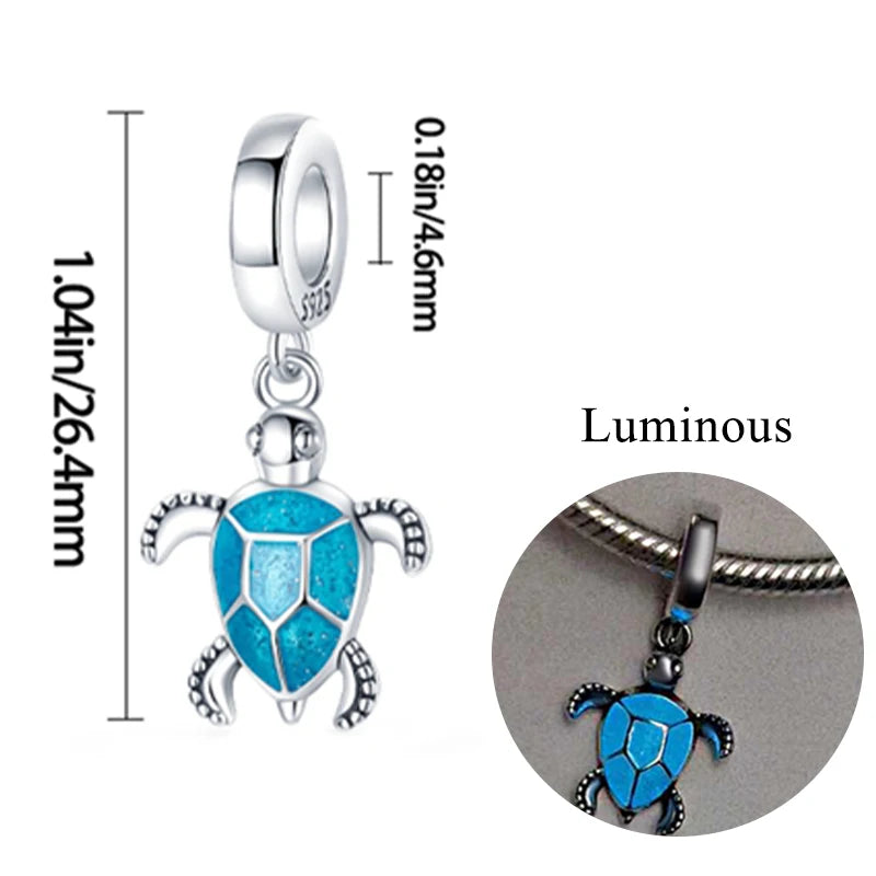 2024 neue 925 Sterling Silber Charms Glühwürmchen Sterne Glühende Leuchtende Charme Perlen für Original Anhänger Armbänder DIY Schmuck Geschenk