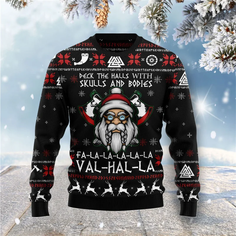 New Animal 3D Printed Ugly Christmas Sweater For Men Women Clothes Funny Cool Design Graphic Sweatshirts Casual Man Sweater Top