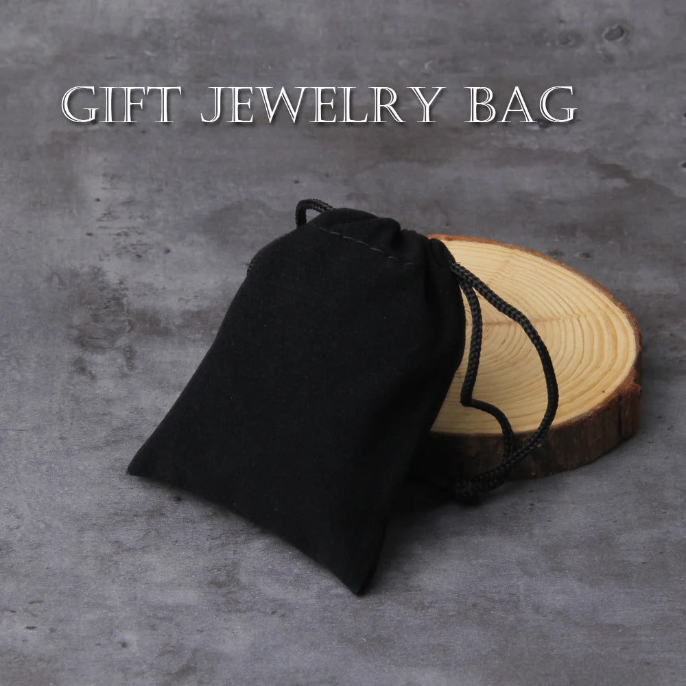 Niemals verblassen Wikinger-Runenring aus Edelstahl, glatt, modisch, beliebter Nordeuropa-Geschenk-Amulett-Schmuck mit Holzbox