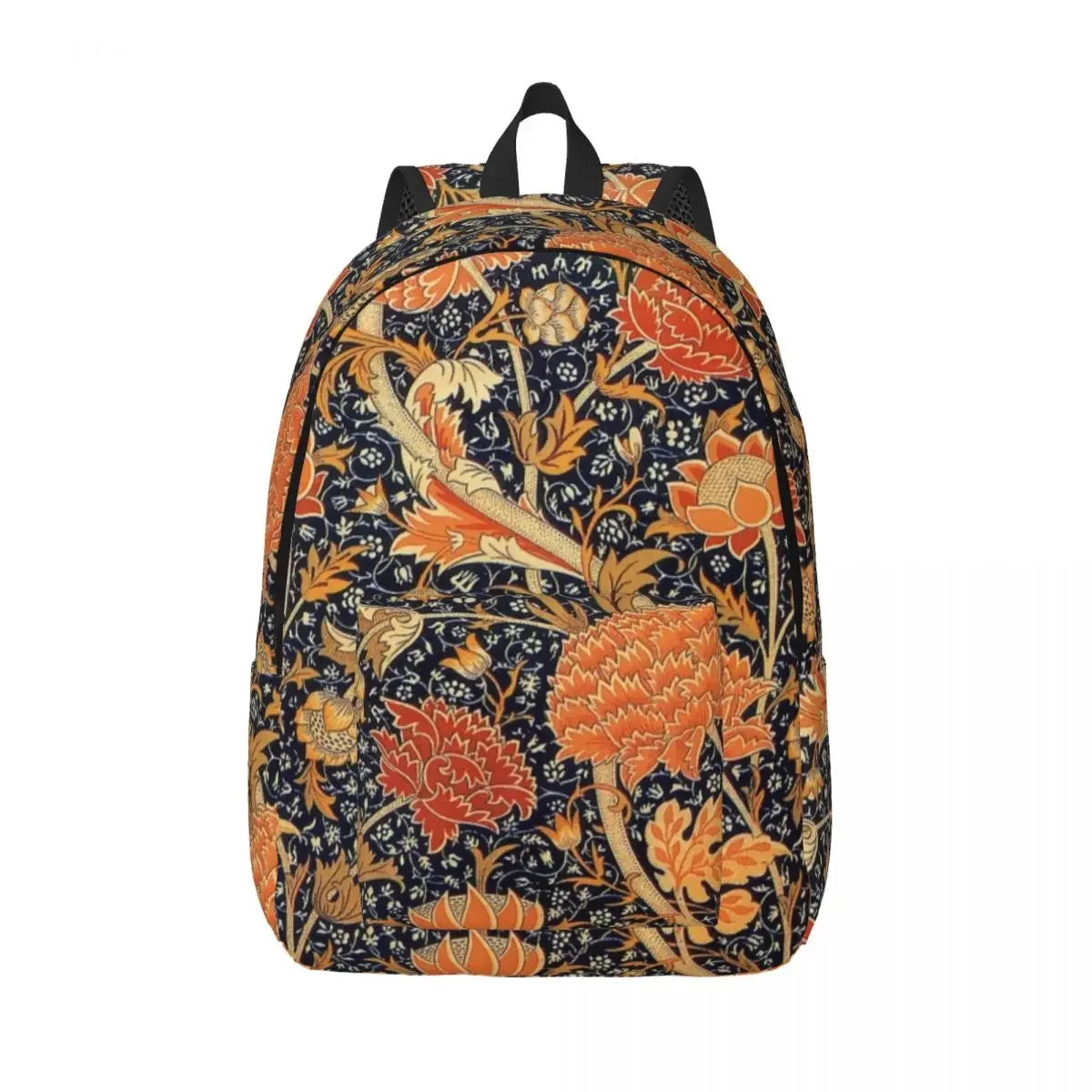 William Morris Art Canvas Backpacks for Women College School Students Bookbag Fits 15 Inch Laptop Floral Textile Pattern Bags