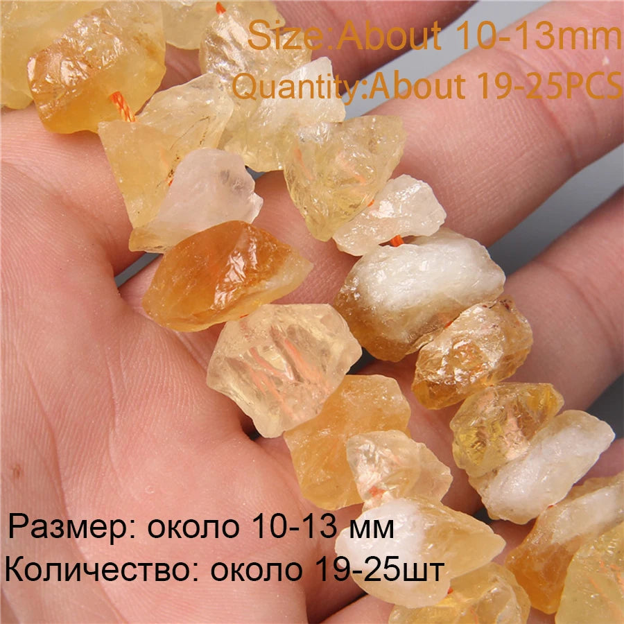 7.5" Natural Irregular Rough Stone Beads Raw Rock Lapis Quartzs Nuggets For Jewelry Making DIY Earrings Bracelet Supply 7-30mm