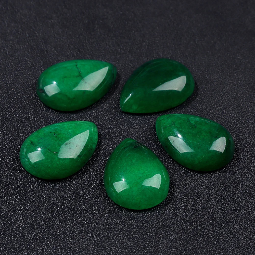 18X25MM Multi-color Natural Stone Cabochon Water Drop Shape Agat Quartz Opal Cabochons Stone For Jewelry Making DIY Accessories