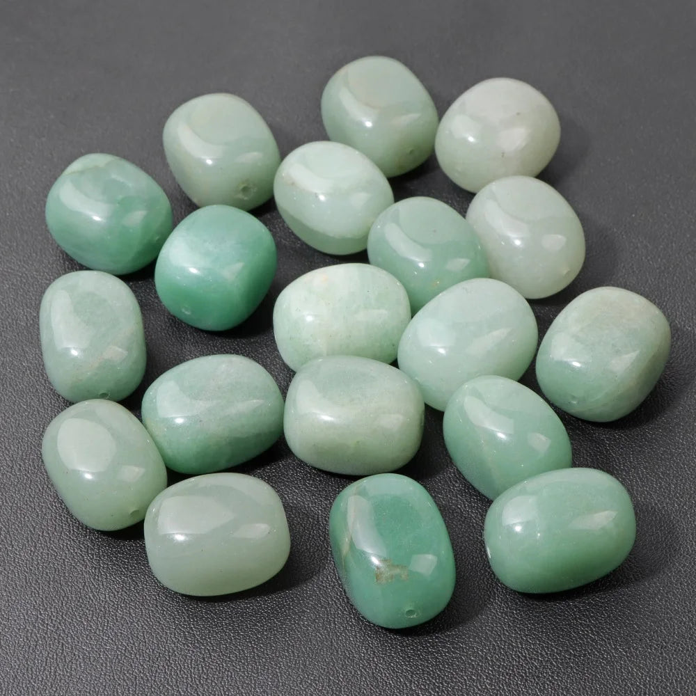 5PCS/lot Natual Stone Beads Oval Irregular Prehnite Quartzs Agat Loose Spacer Charms Bead For Jewelry Making Bracelets Necklace