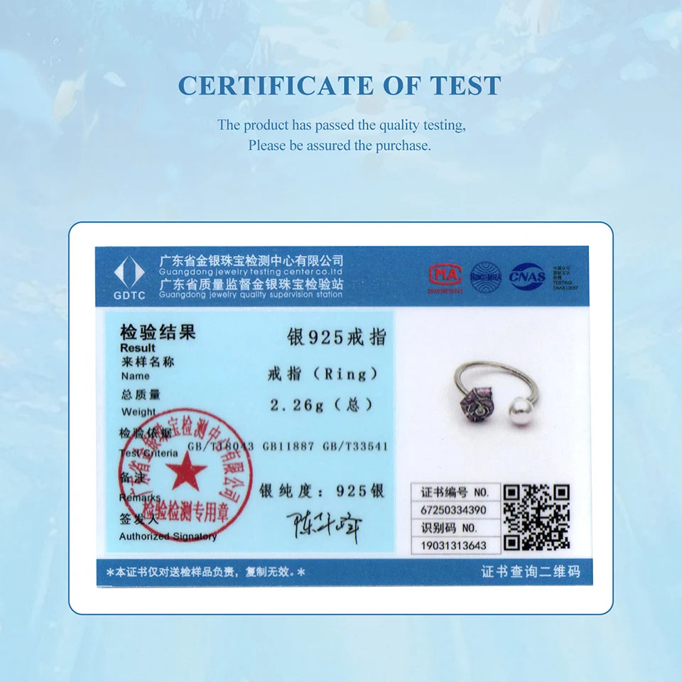 Bague BAMOER en argent sterling 925, motif coquillage, bague empilable, bague ouverte ajustable avec motif animaux mignons, cadeau d'anniversaire BSR670-E