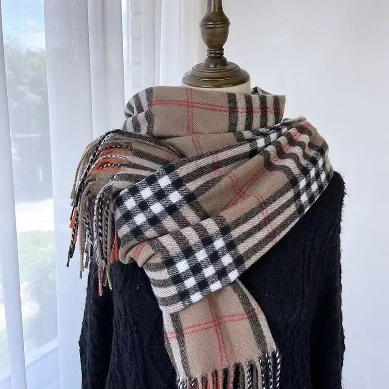 Unisex Commute Winter Scarf Warm Soft Thermal Neck Wrap for Men Women Daily Wear Cold-Resistant Scarf Decorate The Gift